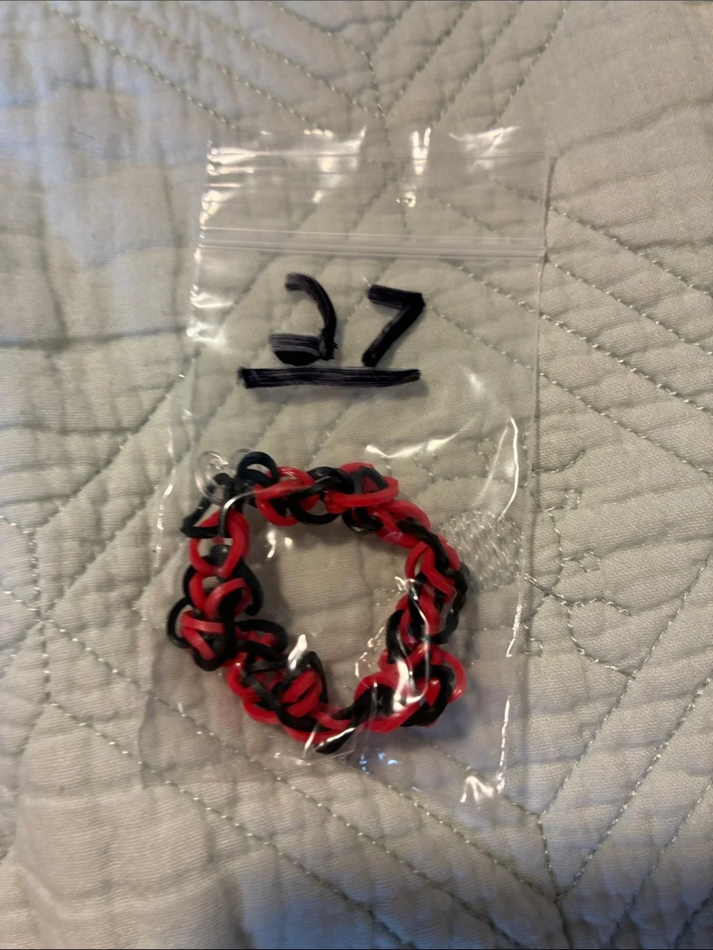 Red & Black Chain Link Bracelet